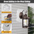 Siding Mounting Block, Outdoor Light Mounting Block White Vinyl Siding Mount Kit with Built-in Electrical Box Light Mounting Plate for 1/2 inch Lap Double and 4 inch Sidings
