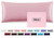 Silk Pillow Cases with Zipper,Soft Body Pillow Case,Pink,20" X 54",1pc