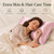Silk Pillow Cases with Zipper,Soft Body Pillow Case,Pink,20" X 54",1pc