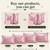 Silk Pillow Cases with Zipper,Soft Body Pillow Case,Pink,20" X 54",1pc