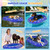57''x35'' Extra Large Dog Pool Float, Heavy-Duty Inflatable Pet Raft for Dogs Up to 200 lb, Non-Slip & Scratch-Resistant Pool Mat for Lake, River, Water Floating for Small/Medium Pets, Dog Floatie