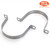 6 PCS 3-1/2 Inch, 304 Stainless Steel Thickened Pipe Clamps, Heavy-Duty Two Hole U-Bracket Conduit Clips for HVAC, Electrical, Plumbing, Secures Rigid Pipe/Tube on Wood/Metal/Concrete (89mm)