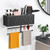 Ronjnndc Rustic Hair Dryer Holder Wall Mounted with Towel Rack