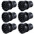 MOTOFITOOL 6-Pack Rubber Cane Tips 7/8 Inch Heavy Duty Walking Cane Tips, Non-Slip Crutches Accessories, Sturdy Replacement Cane Tip for Walking Sticks, Hiking Sticks, Seniors Crutches(Black)
