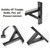 2 Racks Trailer Ladder Rack, Heavy Duty Steel Ladder Side Wall Mount