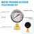 Water Pressure Glycerin Filled Gauge Kit 0-200 Psi with Extra 5 Adapters