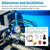 Water Pressure Glycerin Filled Gauge Kit 0-200 Psi with Extra 5 Adapters