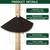 2-in-1Pole Mount & Hanging Metal Squirrel Baffle for Bird Feeder