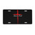 MAZACUIR Jesus License Plate Cross, Front License Plate for Women 6"X12"