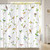 Bonhause Bird Shower Curtain, Spring Birds on Tree with Green Leaves Farmhouse Bathroom Decor 72 x 78 Inch Polyester Fabric Waterproof Bath Curtain with 12 Hooks