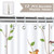 Bonhause Bird Shower Curtain, Spring Birds on Tree with Green Leaves Farmhouse Bathroom Decor 72 x 78 Inch Polyester Fabric Waterproof Bath Curtain with 12 Hooks