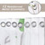 Bonhause Bird Shower Curtain, Spring Birds on Tree with Green Leaves Farmhouse Bathroom Decor 72 x 78 Inch Polyester Fabric Waterproof Bath Curtain with 12 Hooks