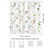 Bonhause Bird Shower Curtain, Spring Birds on Tree with Green Leaves Farmhouse Bathroom Decor 72 x 78 Inch Polyester Fabric Waterproof Bath Curtain with 12 Hooks