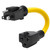 12AWG 15 Amp Household AC Plug to 20 Amp T Blade Adapter Converter Cord 1FT