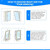 YAHENLI 400CM (157") Portable AC Window Seal, Casement Window Vent Kit for Portable Air Conditioner and Dryer, Waterproof Seal Kit Easy to Install for Crank Out/Skylights/Awning/Window