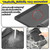 27×27inch Washer Drain Pan Silicone Mat, With Raised Edge Washing Machine Silicone Mat, Multi-function Non Slip, Soft Foldable Portable Waterproof Pad（grey）