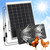 Chicken Coop Solar Powered Dual Metal Shell Fan Kit, 20W Solar Exhaust Fan IPX7 Monocrystalline Solar Panel Ventilation Air Cooling Fans for Chicken Coops, Greenhouses, Sheds, Dog Houses Plug & Play