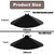 Pirateant 24 Inch Metal Squirrel Baffle,Adjustable Opening Size, for Up to 4x4 Wide Wooden Post,Squirrel Baffle for Bird Feeders Without Removing Bird Feeder Poles Or Shepherd's Hooks.Deep Black 1Pack
