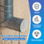 PATIKIL Gutter Guard Filter 3"-2.4", 75x60mm PVC Termination Cap Mesh Screen Roof Vent Cover Stainless Steel Conical Exhaust Pipe Downspout Guard Filter Strainer for Downspout Silver