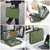 DocSafe Fireproof File Organizer with Lock, Hard-Shell Case Fireproof Document Box with 13 Pocket Accordion File Folder, Portable Home Office Travel Safe Storage for Important Documents Laptop Green