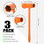 Ashmacdo 3 Pcs Chainsaw Wrench 13 by 19 mm Scrench Chainsaw Tool Spark Plug Wrench Chainsaw Accessories & Scrench Tool for Foresters (Orange)