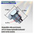 DUSCOKE 4PCS 3 Ton 4 Ton Horizontal Floor Jacks Pressure Rod Fixed Screw