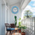 eYotto 18-Inch Outdoor Wall Clock with Waterproof Thermometer & Hygrometer