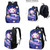 Bivxisrvo Cute Axolotl Backpack and Lunch Box for Kids Girls Preschool School Bag Large Capacity Bookbag Set with Water Bottle Holder & Pencil Case Lightweight Daypack Set Back to School Stuff