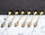 Alisveristime Decorative Zamac Tea Spoons Set, 6-Piece, 4.3 in (Gold)