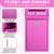 Yaocom Metal Money Cash Box,Rose Red,10.2 X 5.7 X 2.8 Inch