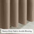AmazerBath Taupe Shower Curtain Waffle Textured, Fabric Shower Curtain Tan Thick Heavy Duty 240GSM Hotel Quality Bathroom Shower Curtains, 72 x 72 Inches
