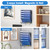 OUTWOLF Magnetic File Holder, 6-Tier Magnetic Wall Hanging File Organizer, Paper Folder Mail Organizer for Office, File Cabinets, Whiteboard, Fridge