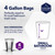 Color Scents 4 Gallon Small Trash Bags Drawstring 480 Bags Lavender