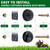CheeMuii 4 Pack Lawn Mower Deck Wheels Kit Replace for 734-04155 & 734-0973