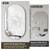 Brightify Frameless Oval Mirror, 24x40 Oval Bathroom Mirror Designed with French Cleat Hooks, Oval Beveled Mirror for Bathroom Sink, Entryway, Bedroom, Vanity, Modern and Elegant