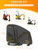 SKYJDM Small Mini Excavator Cover, 420D Waterproof Zippered Storage Cover