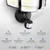 Onforu 90W 10000LM LED Motion Sensor Outdoor Lights, 4-Head Dusk to Dawn Outdoor Lighting, Hardwired Flood Lights, IP66 Waterproof 6500K Security Floodlight for Outside (Black)