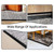 Floor Transition Strip Door Threshold 3.3 Ft Self-Adhesive Vinyl Threshold Ramp for Doorways 1/2” to 3/5” - Black, Waterproof Flooring Edge Trim for Laminate/Carpet/Tile