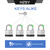 HZSY Padlocks Keyed Alike 24 Pack, Laminated Steel Padlock (1-9/16", 40mm)