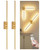 GOEBLESON 38.6" Wireless Battery Operated Wall Sconces Set of Two,Rechargeable Lamp with Remote, DIY Rotation, 10000mAh Battery, Touch Dimmable Lights for Living Room Hallway Bedroom, Gold D08YBP205
