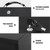 xydled Fireproof Document Box with Key Lock, Fire Safe Box, Black