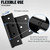 3.5 Inch Heavy Duty Gate Hinges, 4 Pack Extra Thick Black Iron Door Hinges