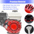 GX160 Pull Start Recoil Starter Assembly for Honda GX120 GX200 5.5HP 6.5HP Engine Replacement Parts 28400-Z4M-306ZB 27400-Z1T-702 Pressure Washer Pull Cord (Curved Steel Rod Pawls)