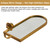 NIKKY HOME Gold Mirrored Taper Candle Sconces Set of 2, Vintage Wall Decor