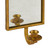 NIKKY HOME Gold Mirrored Taper Candle Sconces Set of 2, Vintage Wall Decor