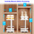 Mustorn 2 Pack Pull Out Spice Rack Organizer for Cabinet, 2 Tier Metal Slide Out Seasoning Organizer and Storage Heavy Duty Vertical Spice Rack Shelf Pullout for Kitchen Cabinets No Drilling (White)