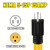 Tellegloww 20 FT NEMA 5-15P to L14-30R 15A to 30A Adapter Extension Cord