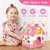 Toddler Girl Toys for 1 Year Old, Montessori Toys for 1 Year Old Girl Birthday Gift, 8 In 1 Pink Baby Musical Learning House with Sound Light Music, Creative Gifts for Baby Toys 6-12 18 Months