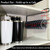 2 Pack Tumbler Lid Organizer for Yeti Tumbler Lids Storage & Organization, Space Saving Cup Lid Holder Hook Up to 10 Lids, Under Cabinet Kitchen Paper Towel Rack Hanger, No Adhesive No Drilling, Black