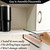 2 Pack Tumbler Lid Organizer for Yeti Tumbler Lids Storage & Organization, Space Saving Cup Lid Holder Hook Up to 10 Lids, Under Cabinet Kitchen Paper Towel Rack Hanger, No Adhesive No Drilling, Black